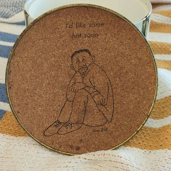 MCM Fabcraft Ice Bucket Funny Cartoon Insulated Metal Cork Barware - Picture 2 of 16